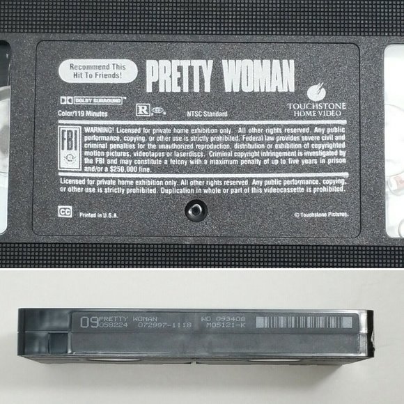Pretty Woman (VHS, 1990) Movie 4620E1M - Picture 11 of 11